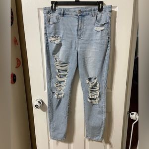American eagle, curvy, high-rise Jegging next level stretch jeans size 16 reg